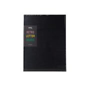 Black letter peg board